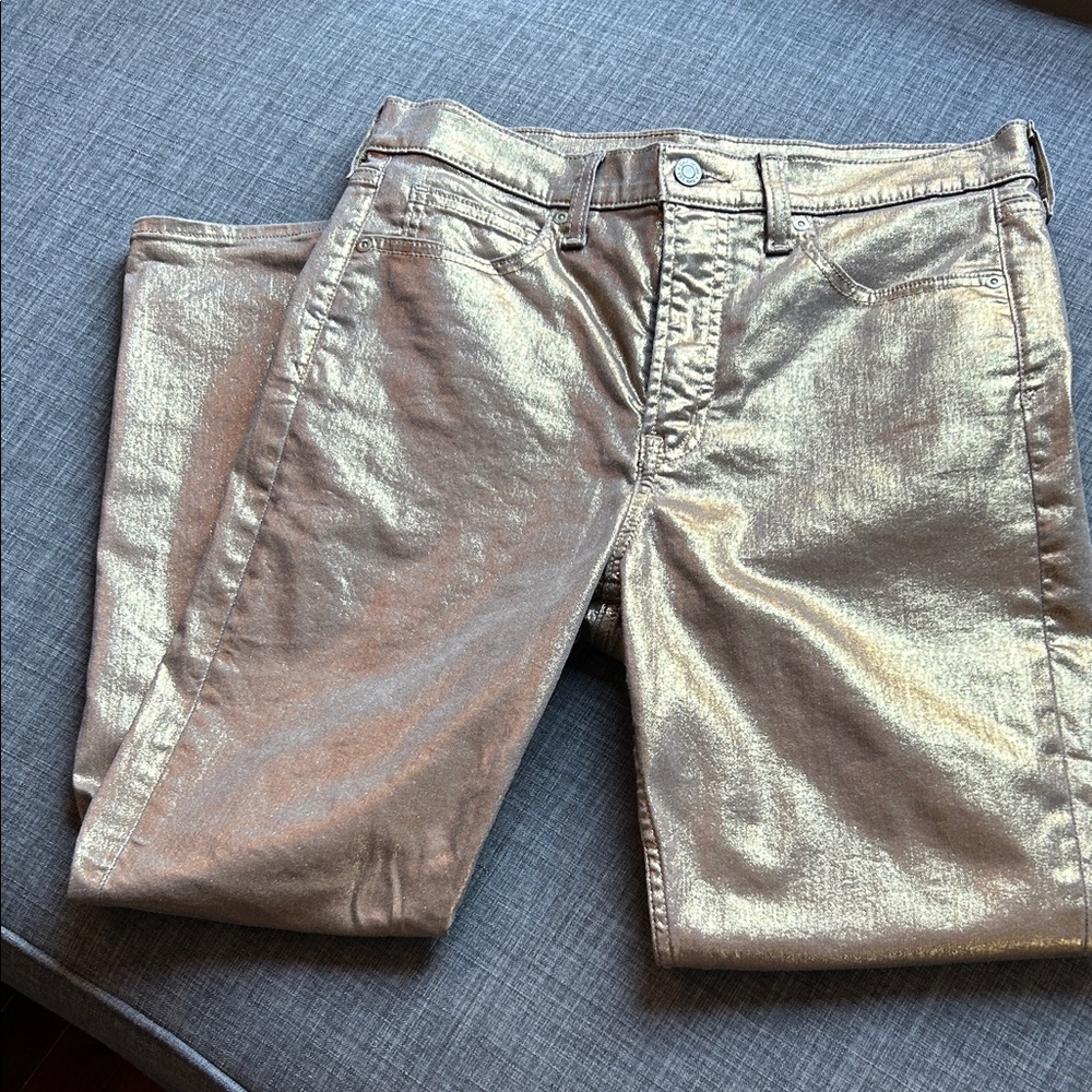 GAP Metallic Gold Jeans